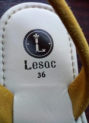 Новые кожаные женские босоножки слипоны сандалии lesac 368 фото