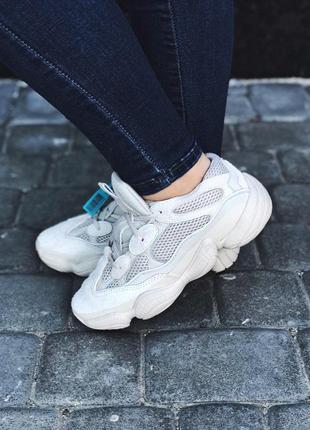 Шикарные замшевые кроссовки adidas yeezy 500 blush (весна-лето-осень)😍