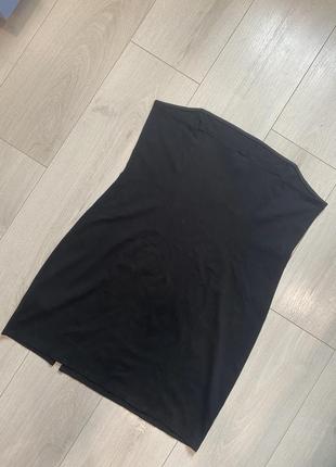 Черное базовое новое мини платье из вискозы h&amp;m3 фото