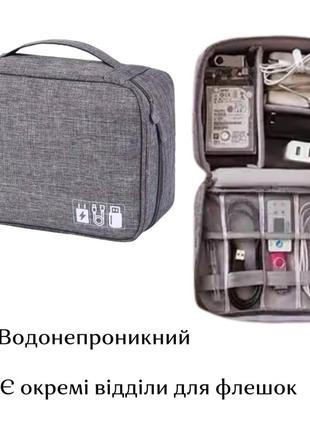 Портативний органайзер для кабелів та іншого4 фото