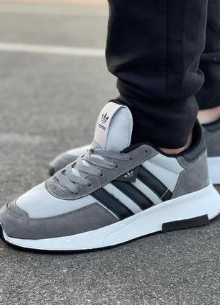 Популярные мужские серые кроссовки adidas 🆕 кроссовки адидас