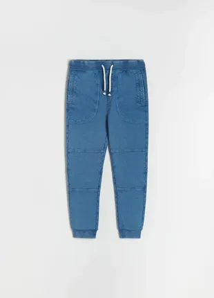 Спортивные штаны с имитацией под джинс