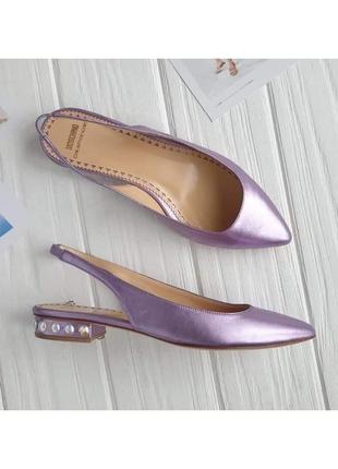 Туфлі слінгбекі на низькому ходу без підборіа moschino cheap and chic 36-37-38 розмір
