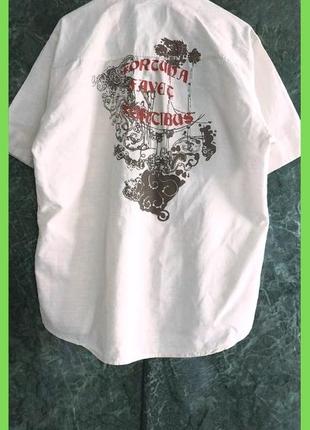 Сорочка 100% тонка бавовна. l, xl вінтаж
