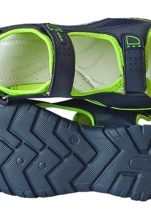 Открытые спортивные бососножки для мальчика сандалии 314 летняя обувь clibee клиби р.375 фото