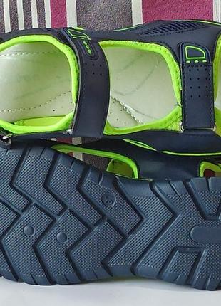 Открытые спортивные бососножки для мальчика сандалии 314 летняя обувь clibee клиби р.3710 фото