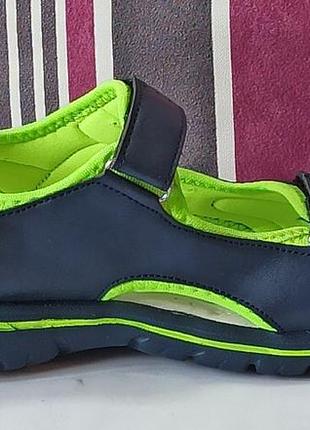 Открытые спортивные бососножки для мальчика сандалии 314 летняя обувь clibee клиби р.379 фото