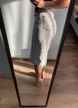 Трендовая джинсовая юбка5 фото