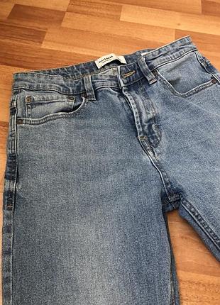 Джинсы прямые трубы голубыми мом м 38 размер
