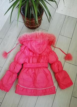 Теплая, зимняя куртка 6 лет6 фото