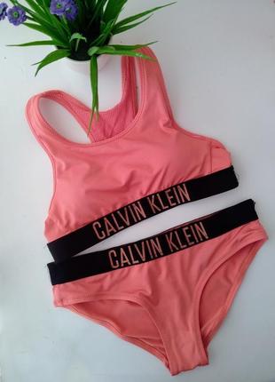 Купальник calvin klein xs 70a 70b 70 c спортивный топ трусики комплект белья