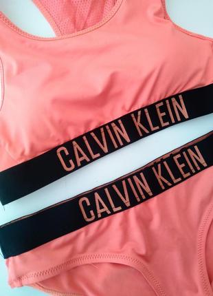 Купальник calvin klein xs 70a 70b 70 c спортивный топ трусики комплект белья3 фото