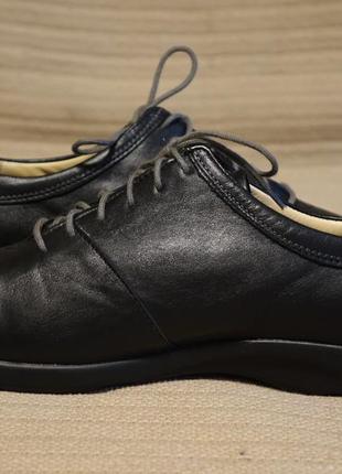 Легкие черные ортопедические фирменные кожаные туфли finn comfort германия 7.5 фото