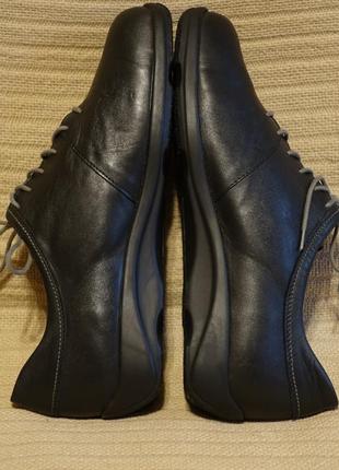 Легкие черные ортопедические фирменные кожаные туфли finn comfort германия 7.8 фото