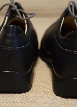 Легкие черные ортопедические фирменные кожаные туфли finn comfort германия 7.9 фото