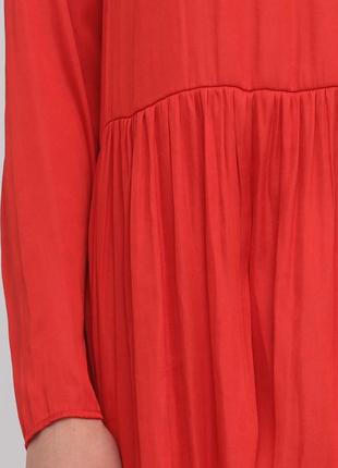 Актуальное трендовое платье макси, кэжуал, красная р 444 фото