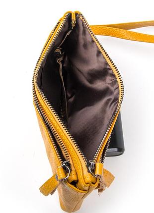 Женская кожаная косметичка кошелек кожаный