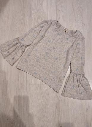 Кофта, реглан, звезды, h&amp;m, р. 134/140