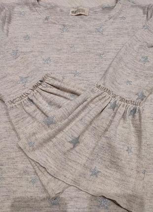Кофта, реглан, звезды, h&amp;m, р. 134/140 2
