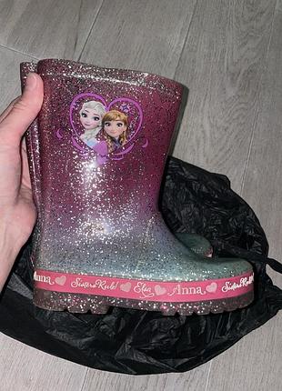 Резиновые сапоги disney elsa anna р.10