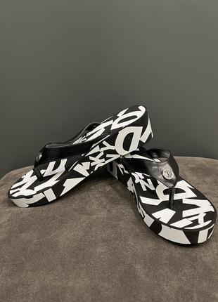 Вьетнамки dkny josie k4878965 40 р черные (603221292775)7 фото