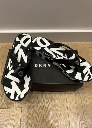 Вьетнамки dkny josie k4878965 40 р черные (603221292775)6 фото