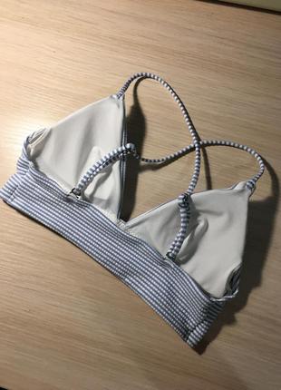 Купальник h&m paded bikini top & tanga bikini bottoms - xs, s7 фото
