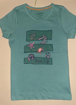 Футболка бренда lupilu 100% коттон/ч размер: 98/104
