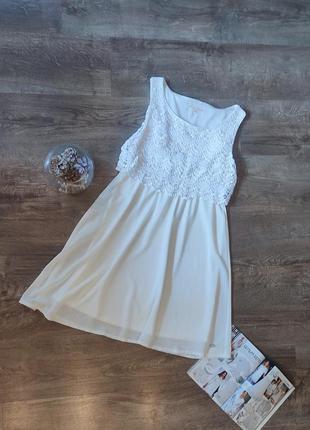 Платье белое denim, размер s