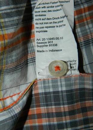 Рубашка мужская с коротким рукавом в клетку tom tailor размер 50-52.9 фото