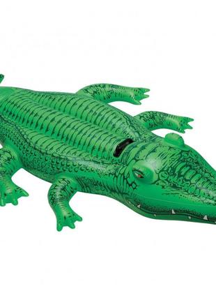 Надувной плотик крокодил intex 58562