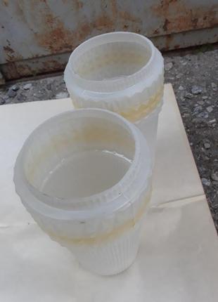 Плафоны для люстры ссср рето белые жёлтые люстра стеклянные советские3 фото