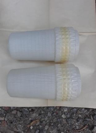 Плафоны для люстры ссср рето белые жёлтые люстра стеклянные советские