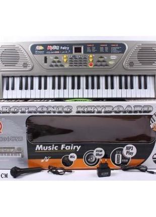 Детский пианино синтезатор mq 806 орган usb + микрофон