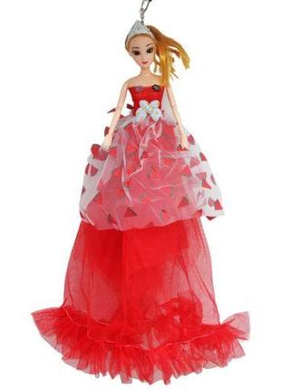 Лялька в бальному платті "арбузи", червона