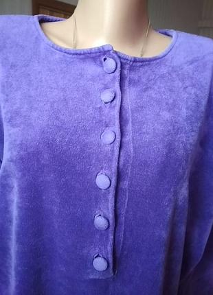 Натуральна оксамитова блузка хороший розмір