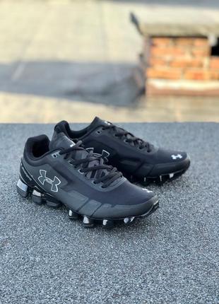 Under armour scorpio black, кросівки чоловічі чорні демісезонні, кросовки мужские весна осень андер чёрные9 фото