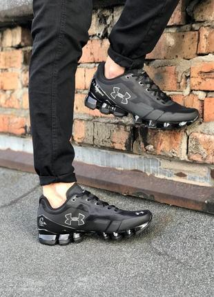 Under armour scorpio black, кросівки чоловічі чорні демісезонні, кросовки мужские весна осень андер чёрные8 фото