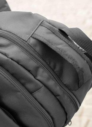 Спортивний міський рюкзак pm max чорний тканинний для повсякденного носіння молодіжний9 фото