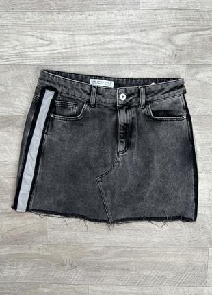 Zara basic джинсовая юбка оригинал м6 фото