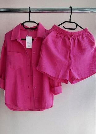 Костюм муслин шорты и сорр6чка