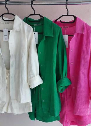 Костюм муслин шорты и сорр6чка