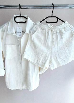 Костюм муслин шорты и сорр6чка