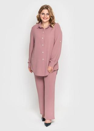 Костюм muar марьяна 58 пудровый 0375