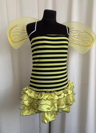 Пчела пчелка оса костюм с крыльями карнавальный 48-501 фото