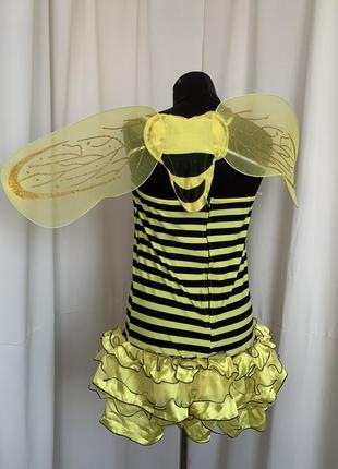 Пчела пчелка оса костюм с крыльями карнавальный 48-502 фото