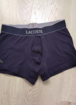 Трусы базовые боксерки коттоновые lacoste s c 8 36