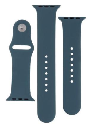 Ремешок для apple watch band silicone two-piece 42/44/45/49 mm цвет 62, granny grey