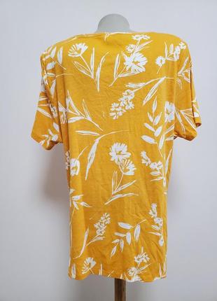 Красивая брендовая трикотажная коттоновая блузка большого размера5 фото