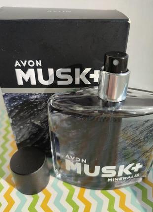 Avon musk+ mineralis туалетная вода4 фото